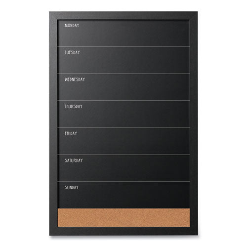 MasterVision Black/White Message Board Set, (1) Bulletin, (1) Chalk/Bulletin, (1) Dry-Erase/Bulletin, Assorted Sizes, Assorted Colors