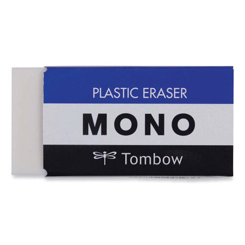 Tombow Mono Eraser, For Pencil Marks, Rectangular Block, Jumbo, White