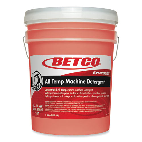 Betco Symplicity All Temp Machine Detergent, 5 gal Pail