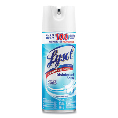 LYSOL Brand Disinfectant Spray, Crisp Linen Scent, 12.5 oz Aerosol Spray