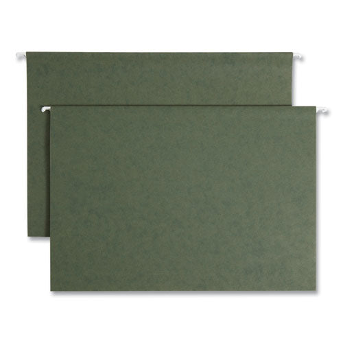 Smead Box Bottom Hanging File Folders, 2" Capacity, Legal-Size, Standard Green, 25/Box