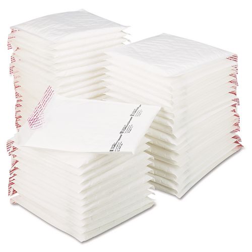 Sealed Air Jiffy TuffGard Extreme Self-Seal Mailer, #2, Barrier Bubble Air Cell Cushion, Self-Adhesive Closure, 8.5 x 12, White, 50/CT
