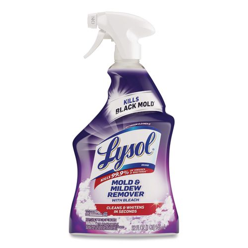 LYSOL Brand Mold and Mildew Remover with Bleach, Ready to Use, Unscented, 32 oz Spray Bottle