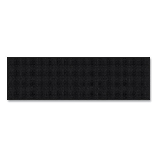 Apache Mills Absorba Select Entry Mat, Rectangular, Pepper/Black Crush-Resistant Needle-Punched Surface, 36" x 10 ft