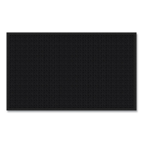 Apache Mills Absorba Select Entry Mat, Rectangular, Pepper/Black Crush-Resistant Needle-Punched Surface, 48" x 72"
