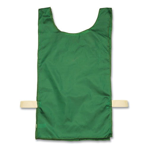 Champion Sports Heavyweight Pinnies, Nylon, One Size, Green, 1/Dozen