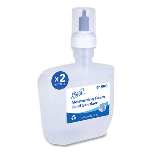 Scott Pro Moisturizing Foam Hand Sanitizer, 1,200 mL Cassette, Fruity Cucumber Scent, 2/Carton