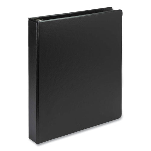 Samsill Biobased Round Ring Binder, 3 Rings, 1" Capacity, 11 x 8.5, Black