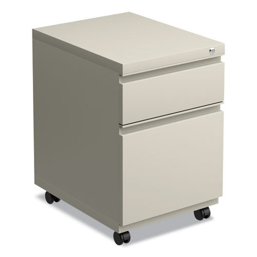 Alera File Pedestal with Full-Length Pull, Left or Right, 2-Drawers: Box/File, Legal/Letter, Putty, 14.96" x 19.29" x 21.65"