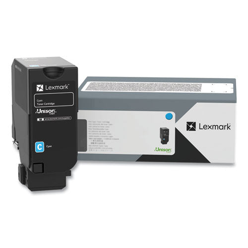 Lexmark 74C0SCG Return Program Toner, 7,000 Page-Yield, Cyan
