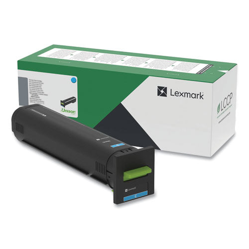 Lexmark 72K00CG Toner, 8,000 Page-Yield, Cyan