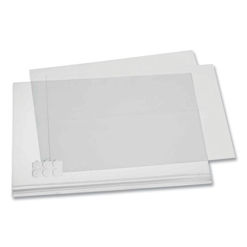 Durable Self-Adhesive Water-Resistant Sign Holder, 11 x 17, Clear Frame, 5/Pack