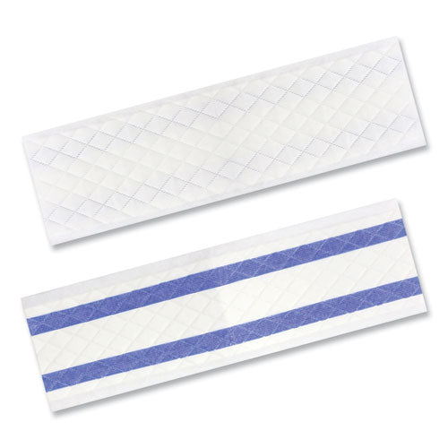 Unger Excella Single-Use Spunlace Mop Pads, 18.5 x 5, White, 50/Pack