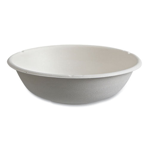 Eco-Products Vanguard Renewable and Compostable Sugarcane Bowls, 16 oz, White, 800/Carton