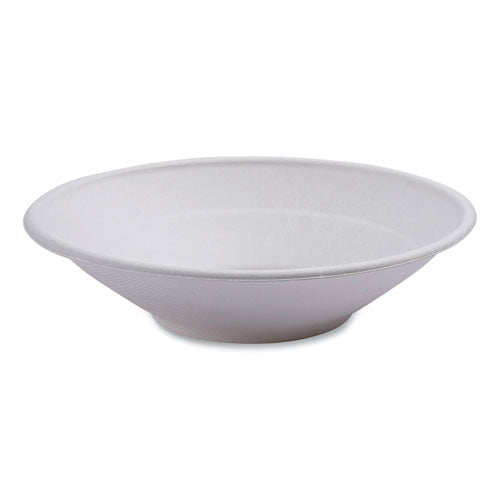 Eco-Products Vanguard Renewable and Compostable Sugarcane Bowls, 24 oz, White, 400/Carton