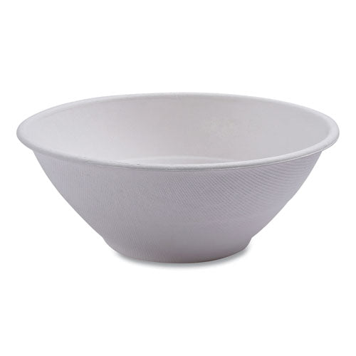 Eco-Products Vanguard Renewable and Compostable Sugarcane Bowls, 40 oz, White, 400/Carton