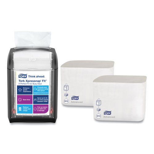 Tork Xpressnap Fit Starter Pack, 4 x 6 x 7, Black