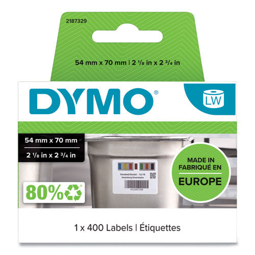 DYMO Days of the Week Barcode Labels for LabelWriter Label Printers, 2.75 x 2.12, Black/White, 400 Labels/Roll
