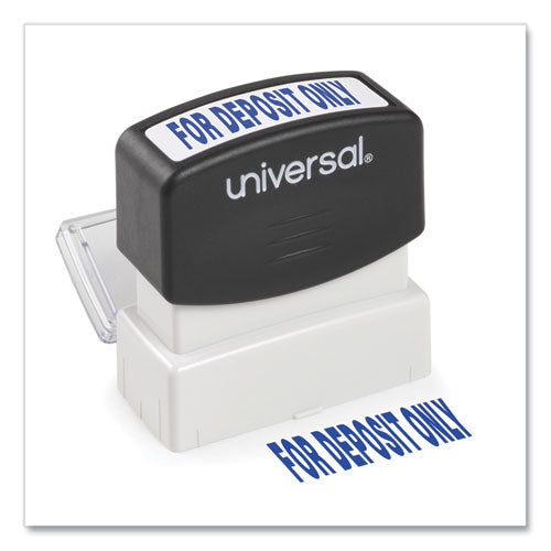 Universal Message Stamp, for DEPOSIT ONLY, Pre-Inked One-Color, Blue