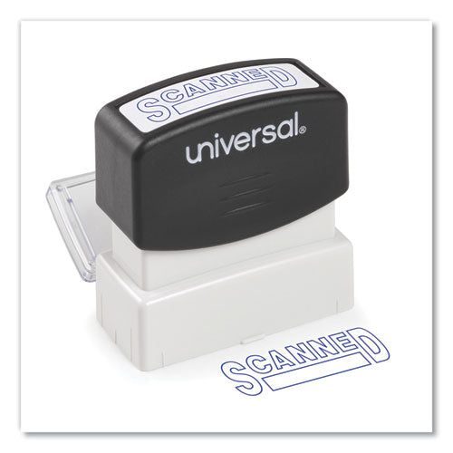 Universal Message Stamp, SCANNED, Pre-Inked One-Color, Blue