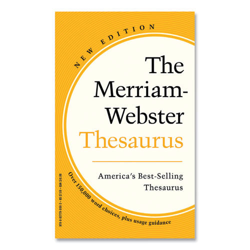 Merriam Webster Merriam-Webster Thesaurus, Paperback, 832 Pages