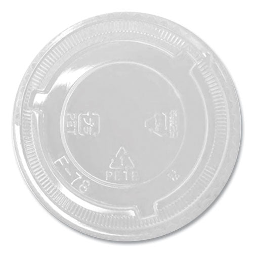 Karat PET Lids, No Hole Flat Lid, Fits 8 oz to 10 oz Cold Cups, Plastic, Clear, 1,000/Carton