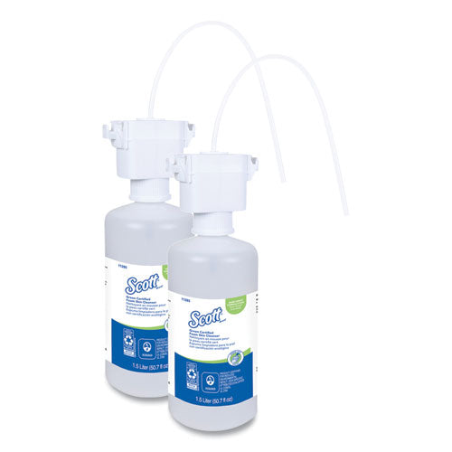 Scott Essential Green Certified Foam Skin Cleanser Refill, Fragrance-Free, 1,500 mL, 2/Carton