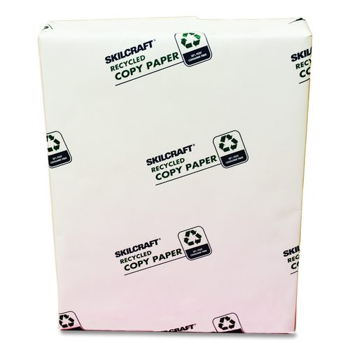 AbilityOne 7530017111299 SKILCRAFT Convenience Pack Recycled Copy Paper, 92 Brightness, 20lb Bond, 8.5x11, White, 500 Sheets/Ream, 3/CT