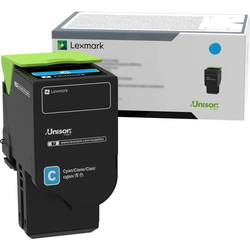 Lexmark 78C0XCG Return Program Extra High-Yield Toner, 5,000 Page-Yield, Cyan