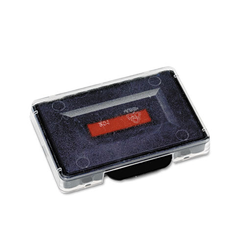 Trodat T5460 Professional Replacement Ink Pad for Trodat Custom Self-Inking Stamps, 1.38" x 2.38", Blue/Red