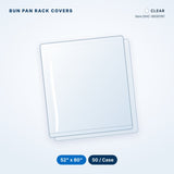 Bun Pan Rack Covers, 52" x 80", High-Density, Clear, 50/Case