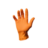 Orange Nitrile Bucket of Gloves, 8 Mil Heavy-Duty Industrial Disposable – High-Visibility | First Glove
